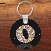 フラワーレターO キーホルダー (正面)