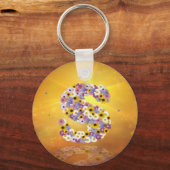 フラワーレターS キーホルダー (正面)