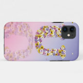 フラワーレターU Case-Mate iPhoneケース (裏面(横))
