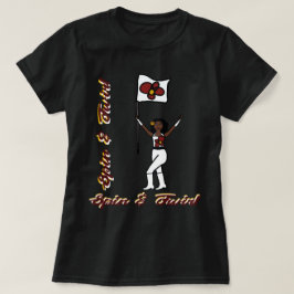 フラワーレッドフラグTシャツ Tシャツ