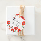 フラワーレッドポピー結婚ズ フェイバータグ (インサイチュ)