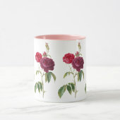 フラワーレッドローズフラワーズヴィンテージ マグカップ (中央)