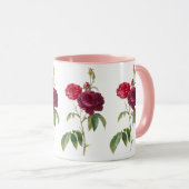 フラワーレッドローズフラワーズヴィンテージ マグカップ (正面右)