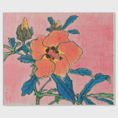 フラワーレッド包装紙 ラッピングペーパー (フラット)