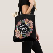 フラワーレディ熱狂するー – 《植物》百日草庭師 トートバッグ (クローズアップ)