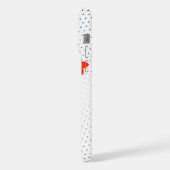 フラワーレディ – ブラックレトロ版 iPhoneケース (左側面)