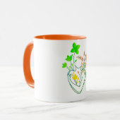 フラワーレディ – レトロオレンジ版 マグカップ (正面左)