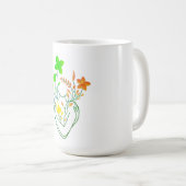 フラワーレディ – レトロカラー版 コーヒーマグカップ (正面右)