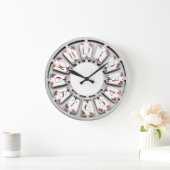 フラワーレトロ ラージ壁時計 (ホーム)