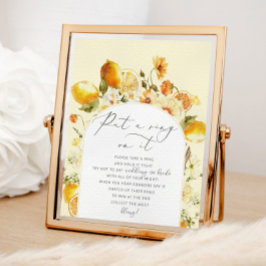 フラワーレモン Don't say bride ブライダルシャワーポスター ポスター