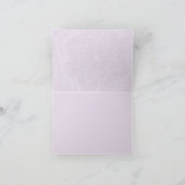 フラワーレース | パープル サンクスカード サンキューカード (内部)
