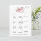フラワーレース ブライダルシャワー ゲーム 招待状 (スタンド正面)