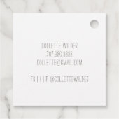 フラワーロゴ手作り製品つるラベル フェイバータグ (裏面)