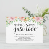 フラワーロマンス 挙式後の披露宴 招待状カード 招待状 (スタンド正面)