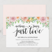 フラワーロマンス 挙式後の披露宴 招待状カード 招待状 (正面/裏面)