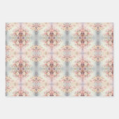 フラワーロマンチックヴィンテージシック ラッピングペーパーシート (正面3)