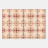 フラワーロマンチックヴィンテージシック ラッピングペーパーシート (正面)