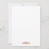 フラワーワイトアントラー ボホウェディング セーブザデート (裏面)