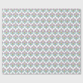 フラワーワイムシー モダン ダマスク デライト ラッピングペーパー