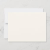 フラワーワイルドフラワーの写真洗礼 サンキューカード (裏面)