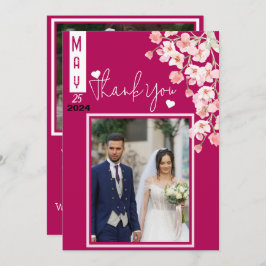 フラワーワインに感謝 サンキューカード