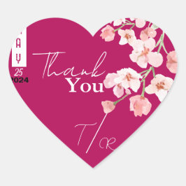 フラワーワイン ハートシール