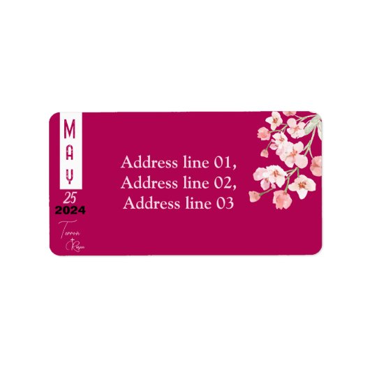 フラワーワイン ラベル (正面)