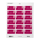 フラワーワイン ラベル (フルシート)