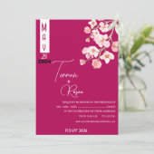 フラワーワイン 招待状 (スタンド正面)