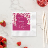 フラワーワイン 縁ありカクテルナプキン (インサイチュ)