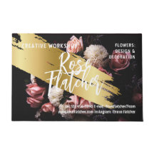 フラワーワークショップブラック金ゴールド