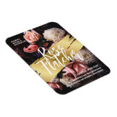 フラワーワークショップブラック金ゴールド マグネット (右側)