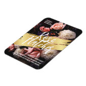 フラワーワークショップブラック金ゴールド マグネット (左側)