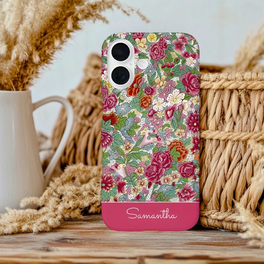 フラワーヴィンテージパターン iPhone / iPadケース Case-Mate iPhoneケース