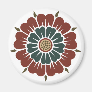 フラワー中国のオーナメントオーウェンジョーンズアジアンパタン マグネット