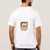 フラワー付きハッピーベントボックスおもしろい Tシャツ (裏面)