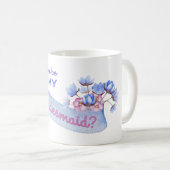 フラワー付き花嫁介添人を頼む コーヒーマグカップ (正面右)