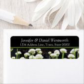 フラワー住所 シールブラックグリーン ラベル (インサイチュ)