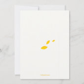 フラワー切り出し招待状 招待状 (裏面)