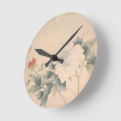 フラワー勉強 – ゆん中国のビング ラウンド壁時計 (傾斜)
