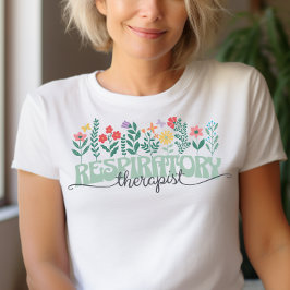 フラワー呼吸療法士 Tシャツ