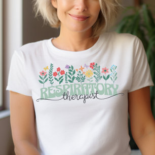 フラワー呼吸療法士 Tシャツ