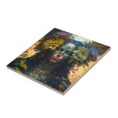 フラワー女神ファンタジーアート タイル (側面)