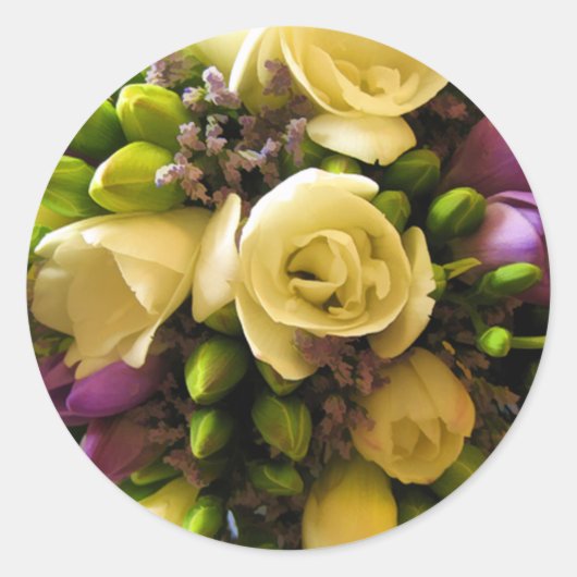 フラワー封筒用シールシール ラウンドシール (正面)