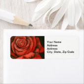 フラワー差出人住所ラベル、バラ ラベル (インサイチュ)