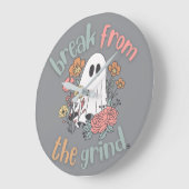 フラワー幽霊BFTG時計 ラージ壁時計 (傾斜)