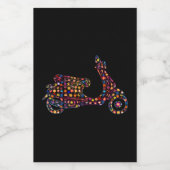 フラワー式モータースクーター自動二輪車 フードラベル (シングルラベル)