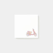 フラワー式モータースクーター自動二輪車 ポストイット (正面)