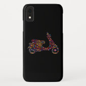 フラワー式モータースクーター自動二輪車 Case-Mate iPhoneケース (裏面)