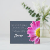 フラワー引用文はがき ポストカード (スタンド正面)